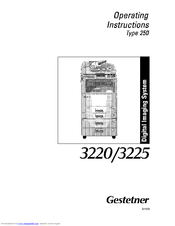 Gestetner 3225 Reference Manual