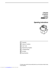 Gestetner CP6244 Operating Instructions Manual