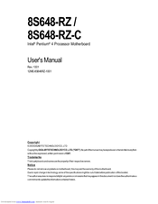 Gigabyte 8S648-RZ User Manual