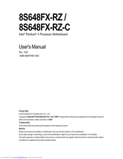 Gigabyte 8S648FX-RZ-C User Manual