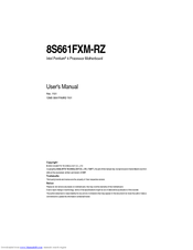 Gigabyte 8S661FXM-RZ User Manual