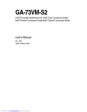 Gigabyte GA-73VM-S2 User Manual