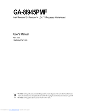 Gigabyte GA-8I945PMF User Manual