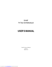 Gigabyte GA-8IE User Manual