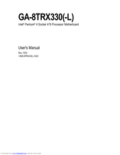 Gigabyte GA-8TRX330 User Manual