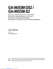 Gigabyte GA-965GM-DS2 User Manual