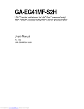 Gigabyte GA-EG41MF-S2H User Manual