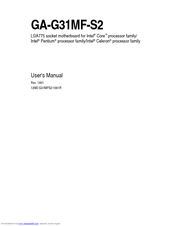 Gigabyte GA-G31MF-S2 User Manual