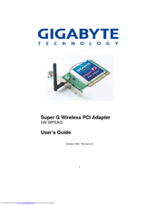 Gigabyte GN-WPEAG User Manual