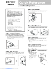 GoVideo DP 5050 Quick Reference Manual