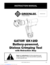 Greenlee GATOR EK12ID Instruction Manual