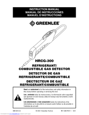 Greenlee HRCG-300 Instruction Manual