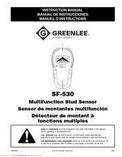Greenlee SF-530 Instruction Manual