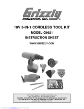 Grizzly G9921 Instruction Sheet