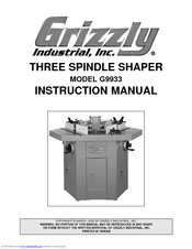 Grizzly G9933 Instruction Manual