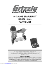 Grizzly H2909 Parts List