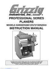 Grizzly G0544 Instruction Manual