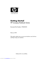 HP Nw8240 - mobile workstation Getting Started Manual