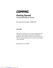 HP Compaq IJ700VE Getting Started Manual