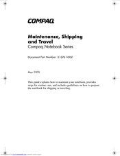 HP Compaq Presario,Presario 2832 Maintenance Manual
