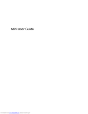 HP Mini 1010 User Manual