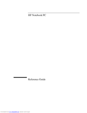 HP Pavilion xf3000 - Notebook PC Reference Manual