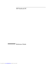HP Pavilion xt100 - Notebook PC Reference Manual