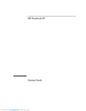HP Pavilion ze4800 - Notebook PC Startup Manual