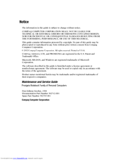 HP ProSignia 386 Maintenance And Service Manual