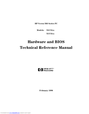 HP Vectra 510 5 Series Technical Reference Manual