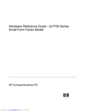 HP Compaq dc7700 Series Hardware Reference Manual