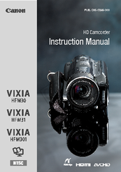 Canon VIXIA HF M301 Instruction Manual