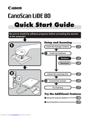 Canon CanoScan LiDE 80 Quick Start Manual