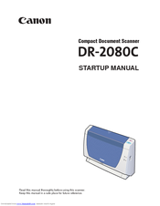 Canon DR-2080C Startup Startup Manual