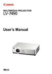 Canon LV 7490 User Manual