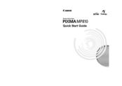 Canon PIXMA MP810 Quick Start Manual