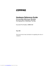 Compaq Evo D510 MT Hardware Reference Manual