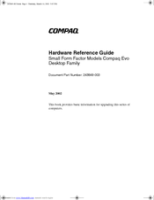HP Compaq Evo d510 SFF Hardware Reference Manual