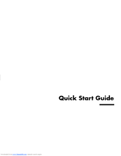 HP Pavilion 734 Quick Start Manual