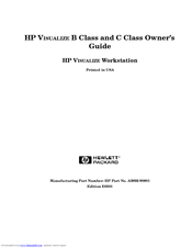 HP Visualize c200 - Workstation Owner's Manual