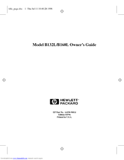 HP B132L+ Owner's Manual