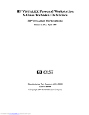 HP X Class 500/550MHz Reference Manual