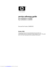 HP Workstation xw6000 Service & Reference Manual