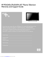 HP PL4245N Support Manual