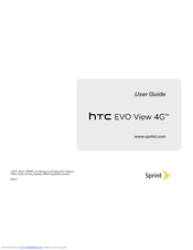 HTC EVO View 4G 32GB User Manual
