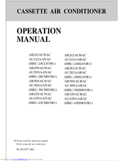 Haier AU242AABAC Operation Manual