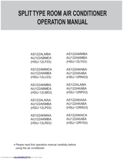 Haier AS122AKAAA Operation Manual