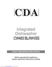 CDA CW493 User Operating Instructions Manual