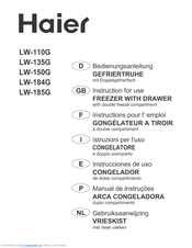 Haier LW-110 Instructions For Use Manual