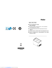 Haier SD-302 User Manual